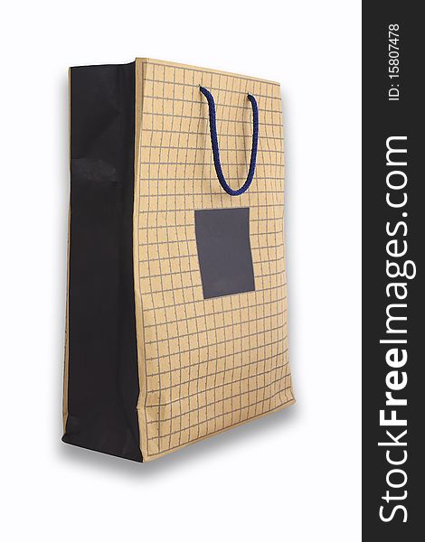 Front Of Brown Crumpled Paper Bag Form The Market