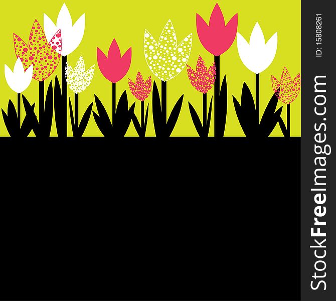 Colorful Flowers. Vector Illustration