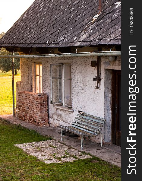 The small old cottage  somewhere in czech republic