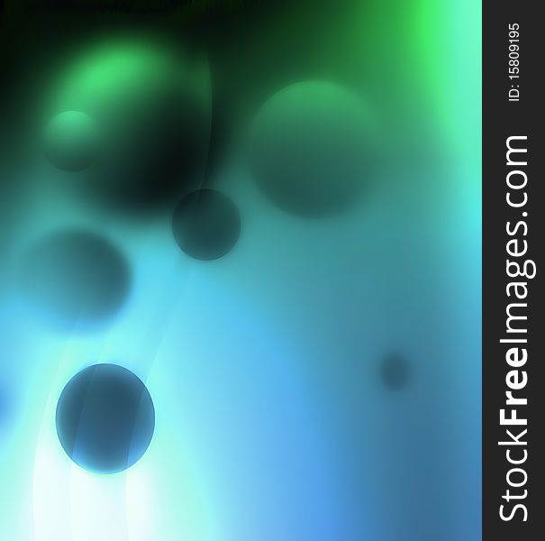 Abstract blur background with blue circles