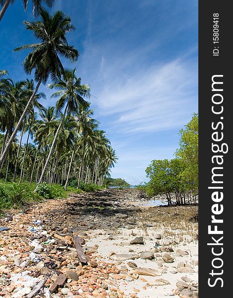 Rock beach at Ko-Kood island, Thailand. Rock beach at Ko-Kood island, Thailand