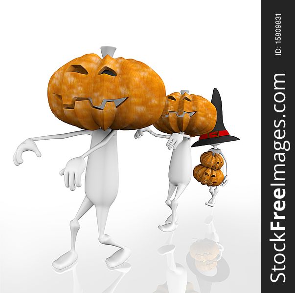 3d Zombie Halloween