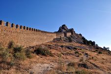 Fortress Wall Royalty Free Stock Image