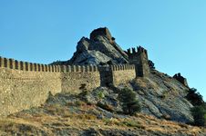 Age-old Fortress Wall Royalty Free Stock Images