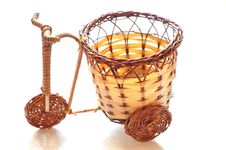 Basket-bicycle Stock Image