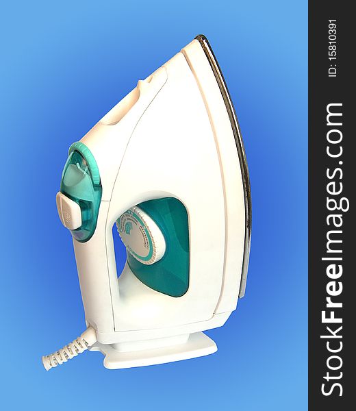 Electric iron is shown in the picture. Electric iron is shown in the picture.