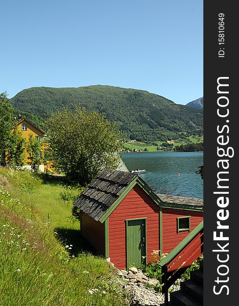 House Beside Hardangerfjord, Norway