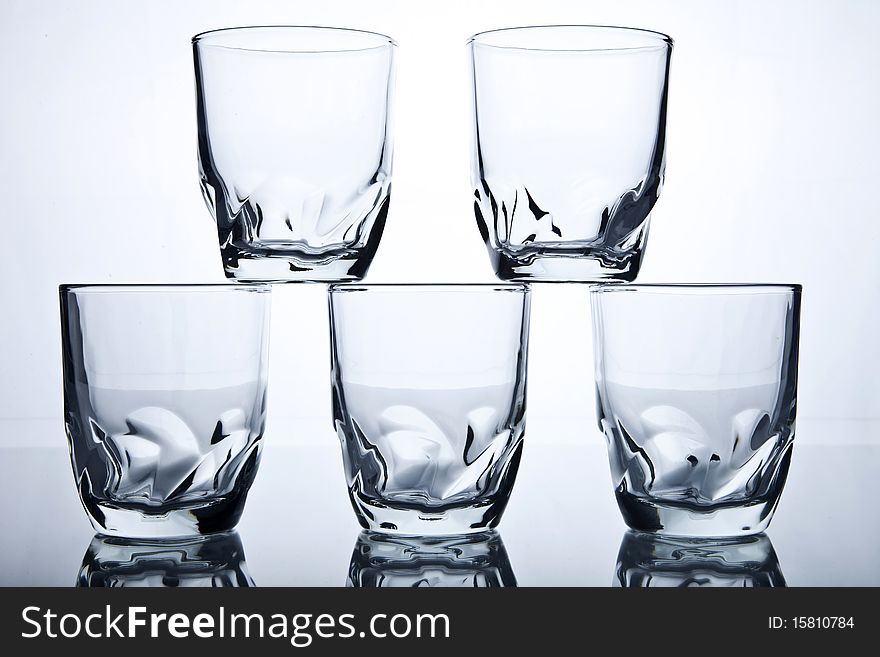 There are six glasses these are very exantric