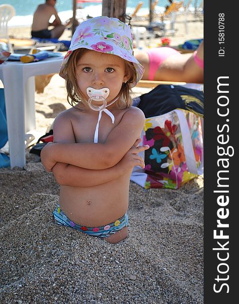 Child on the beach