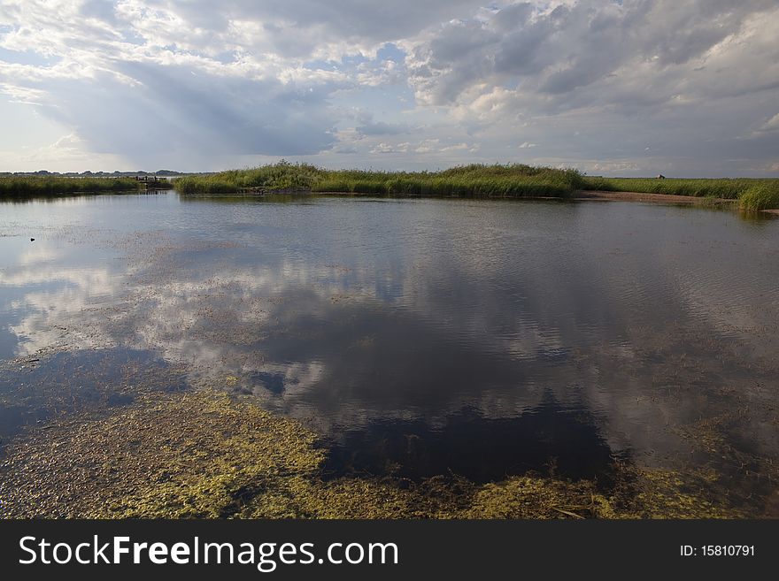 Cloudscape In Water