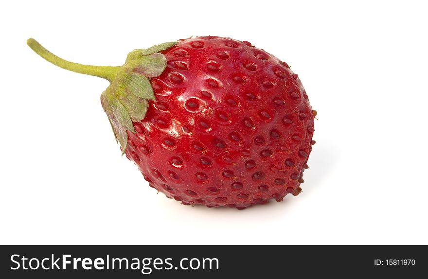 Fresh ripe strawberry isolated on white. Fresh ripe strawberry isolated on white