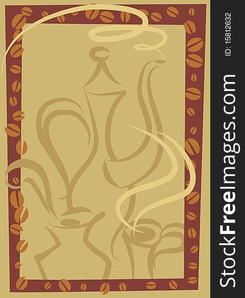 Coffee Frame And Background