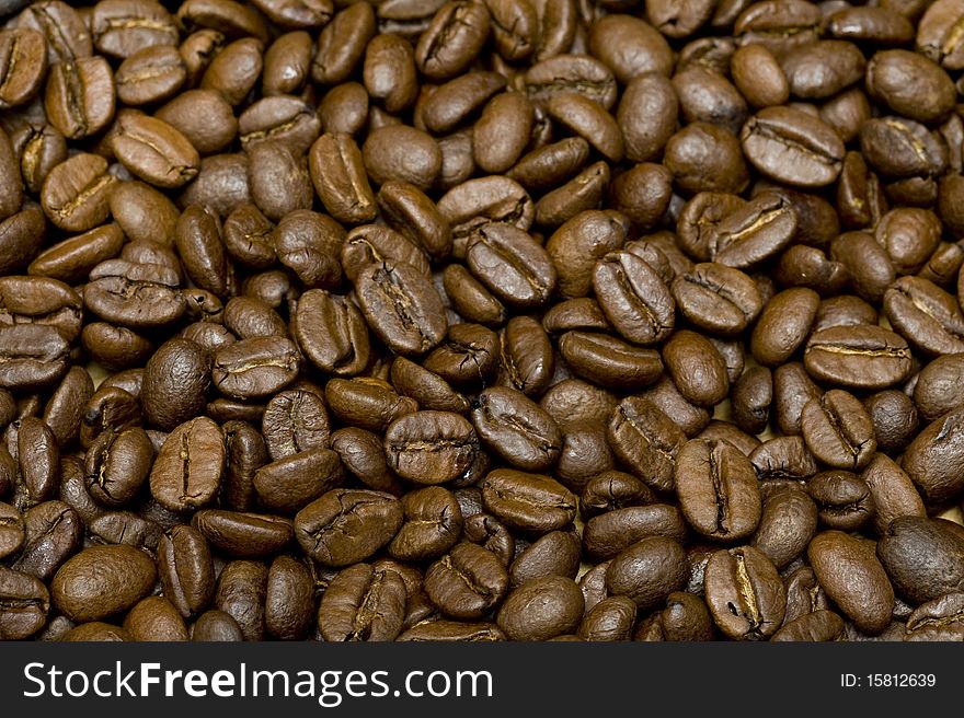 Brown Background with coffee bean