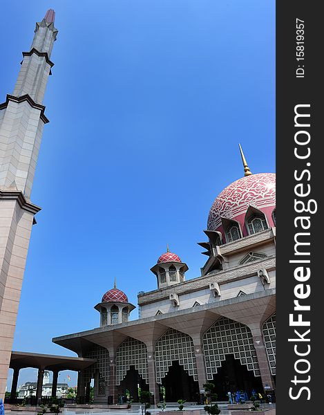 Mosque In Putrajaya,Malaysia