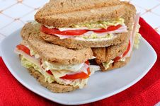 Fresh And Delicious Toast Over A White Glass Dish Royalty Free Stock Photos Fresh And Delicious Toast Over A White Glass Dish Royalty Free Stock Photos
