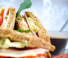 Fresh And Delicious Classic Club Sandwich Royalty Free Stock Photos Fresh And Delicious Classic Club Sandwich Royalty Free Stock Photos