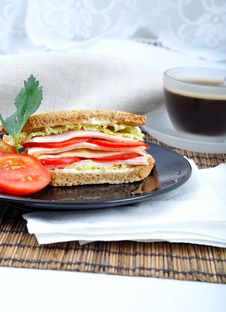 Fresh And Delicious Classic Sandwich Royalty Free Stock Images Fresh And Delicious Classic Sandwich Royalty Free Stock Images
