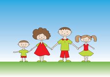 Happy Family Royalty Free Stock Image Happy Family Royalty Free Stock Image