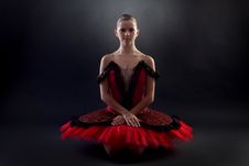 Seated Ballerina Stock Images