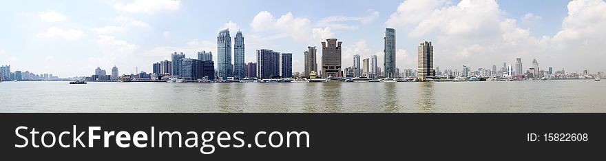 Panoramic view of shanghai,china. Panoramic view of shanghai,china