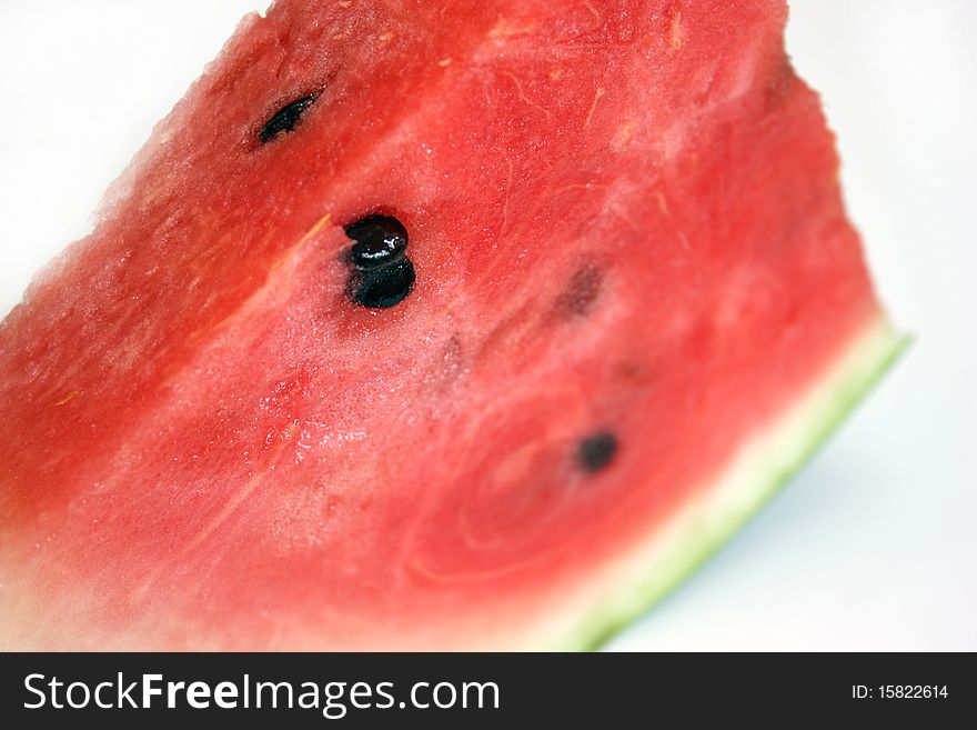 Series object on white - food - lobule watermelon