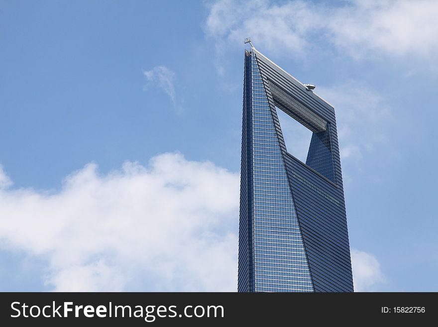 Closeup of the tallest tower in shanghai,china. Closeup of the tallest tower in shanghai,china