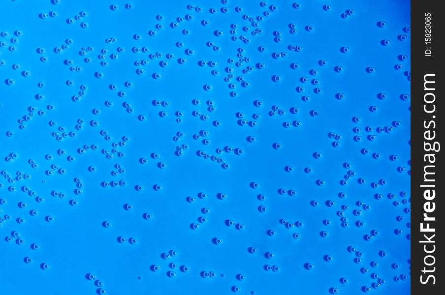 Blue water background with bubbles