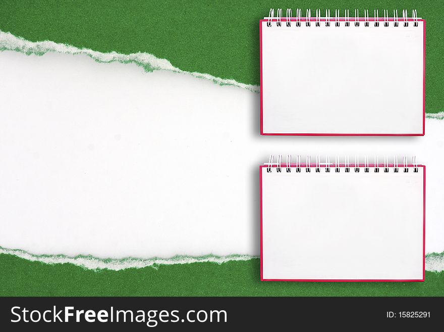Notebook Frame On A White Background