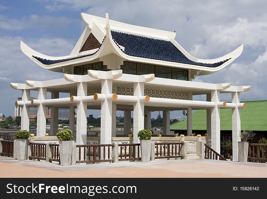 Chinese style arbor. Pattaya, Thailand.