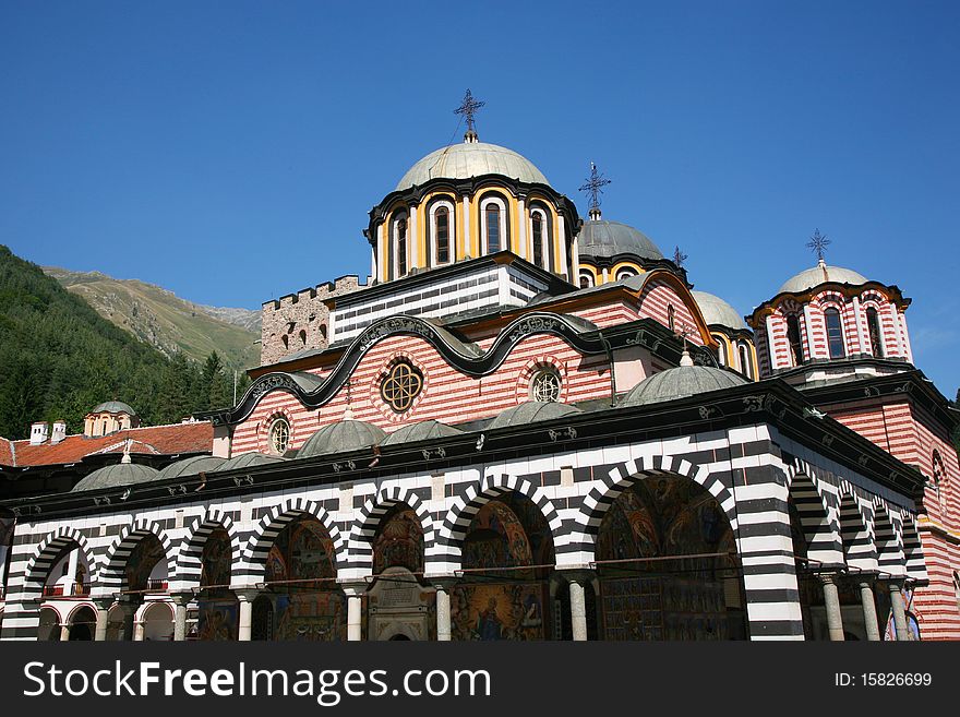 Monastery in the bulgarian mountain. Monastery in the bulgarian mountain