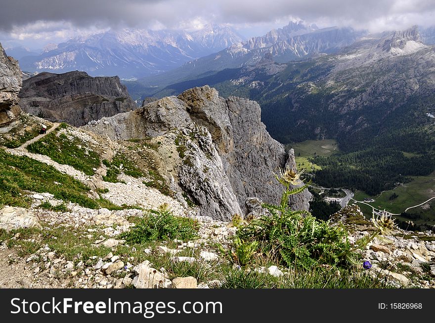 Landscape Dolomites of northern Italy