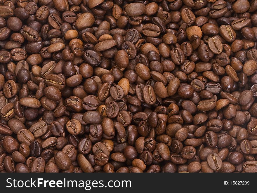 Coffee Beans As Background