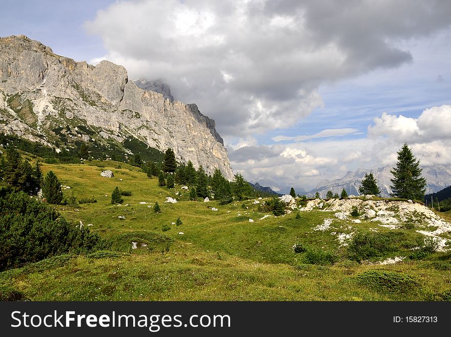 Landscape Dolomites of northern Italy