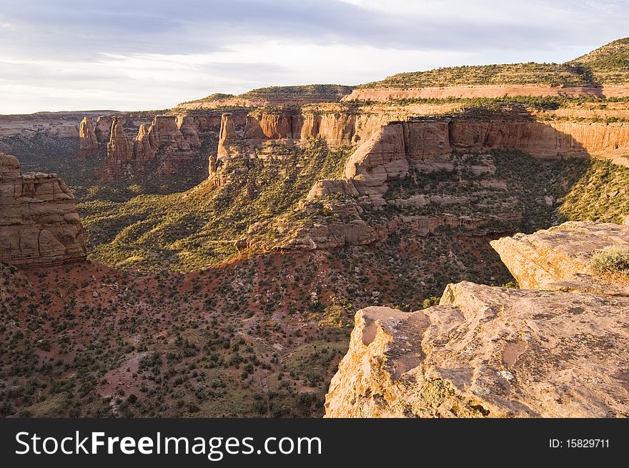 A view of Colorado National Monument from Rim Rock Drive.