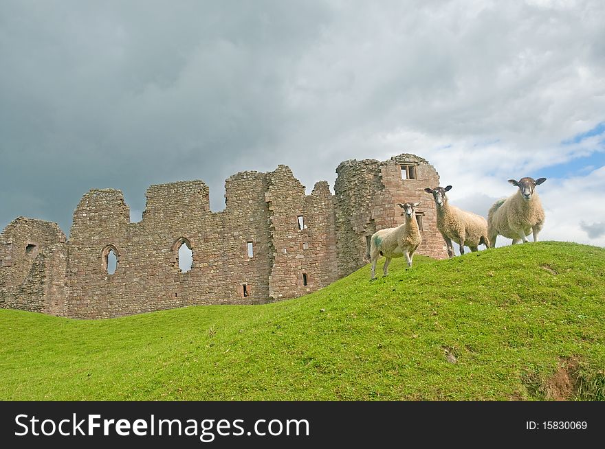 The castle at brough in cumbria in
england. The castle at brough in cumbria in
england