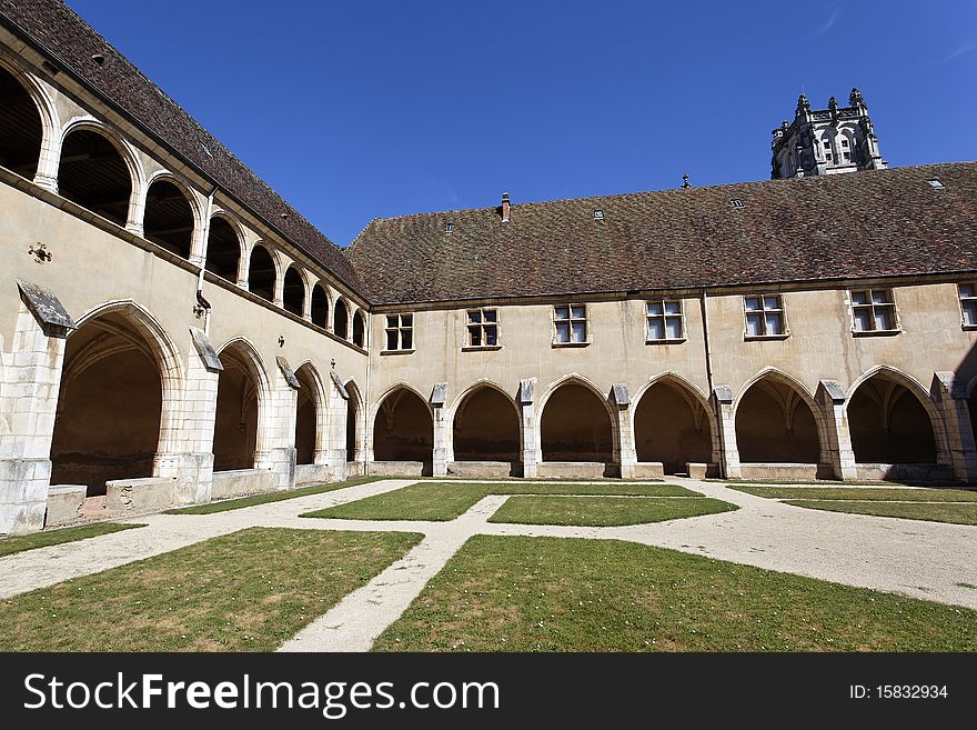Monastery of Brou in France on summer. Monastery of Brou in France on summer