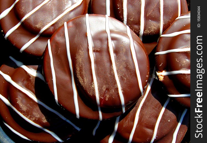 Detail photo texture of the chocolate cookies background. Detail photo texture of the chocolate cookies background