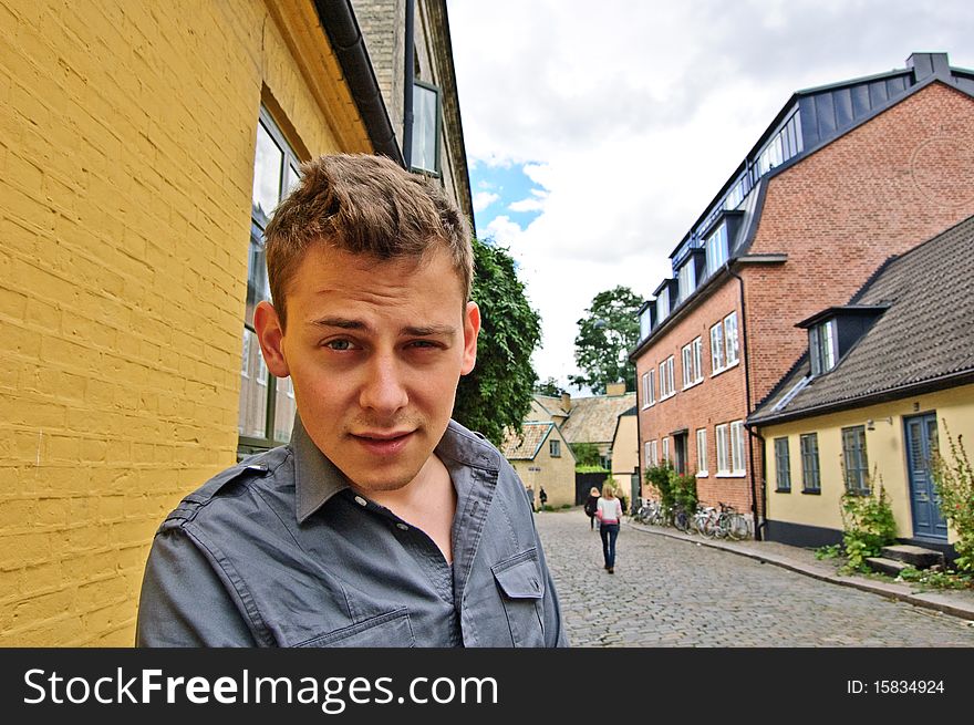 Young Man Looking