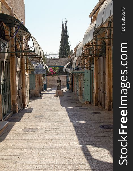 The streets of old town. Jerusalem. Israel. The streets of old town. Jerusalem. Israel.