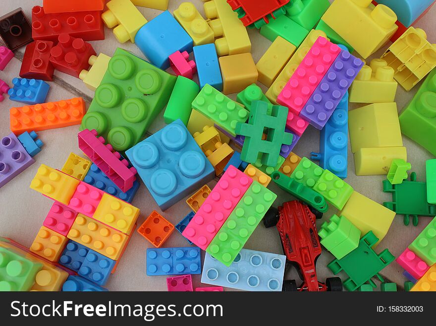 Children playing lego