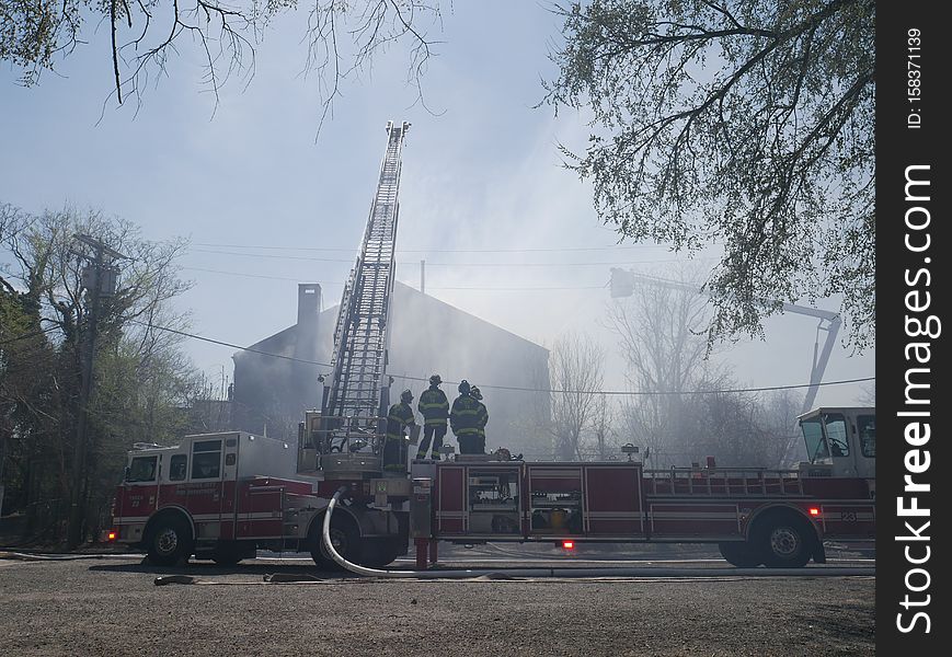 Building Fire, Public School 103, 1315 Division Street, Baltimore, MD 21217