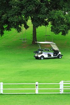 Green Golf Carts Stock Image Green Golf Carts Stock Image