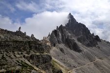 Landscape Dolomites - Monte Paterno Royalty Free Stock Photography Landscape Dolomites - Monte Paterno Royalty Free Stock Photography
