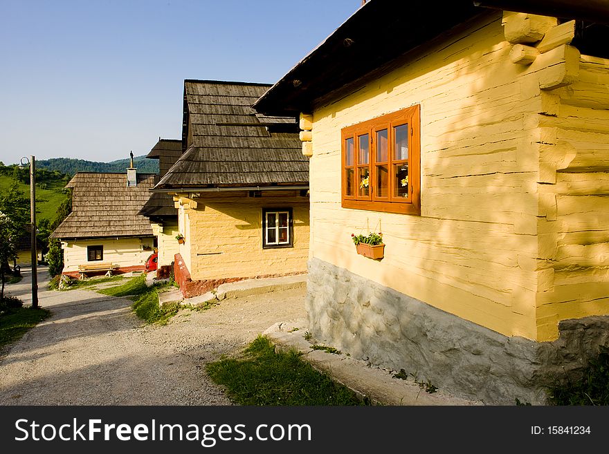 Village of Vlkolinec in Slovakia. Village of Vlkolinec in Slovakia