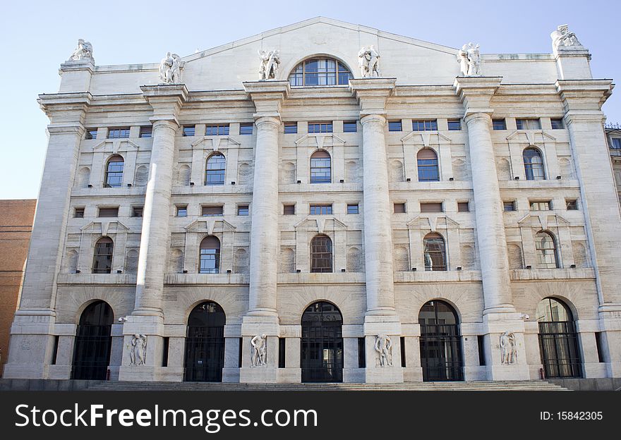 The Exchange building in Milan