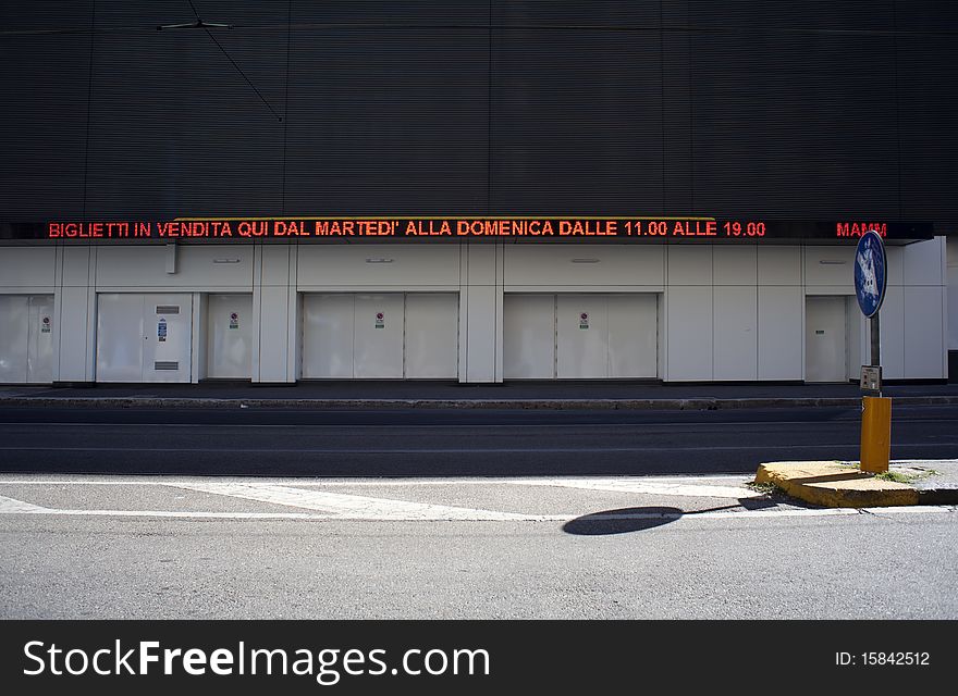 Facade of National Theatre in Milano. Facade of National Theatre in Milano