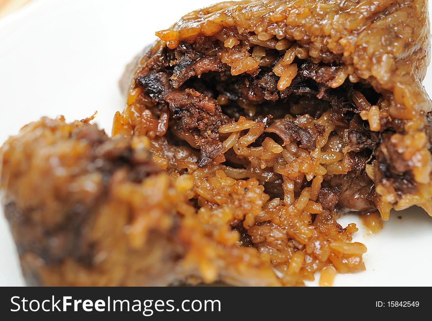 Close Up Of Vegetarian Chinese Dumpling