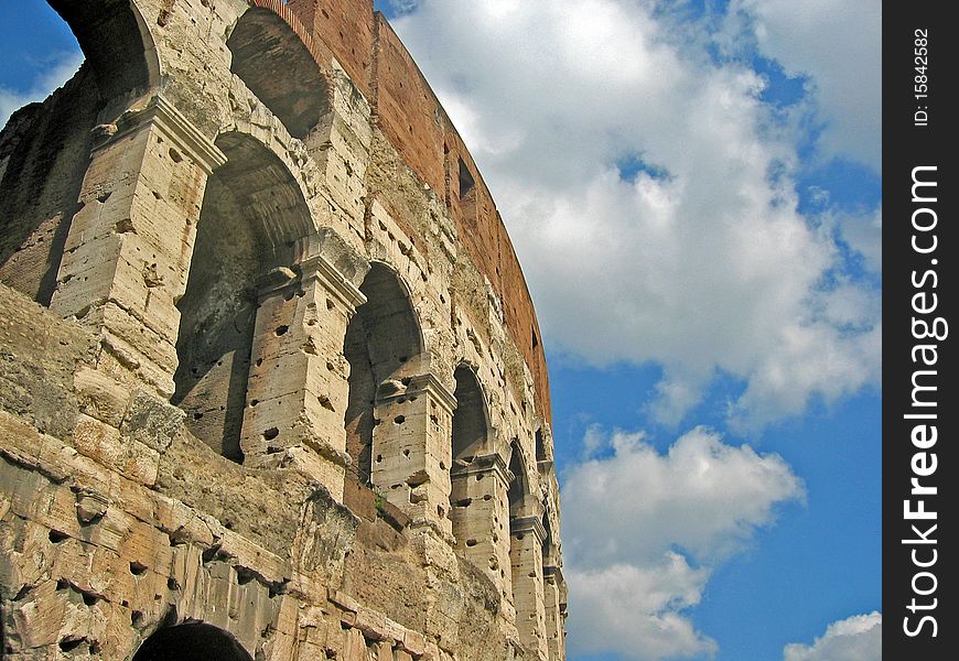 The Coliseum of Rome, Italy
