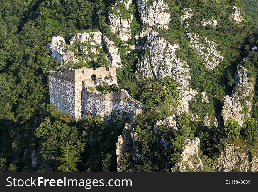 The Great Wall of China between Jiankou and Mutianyu.