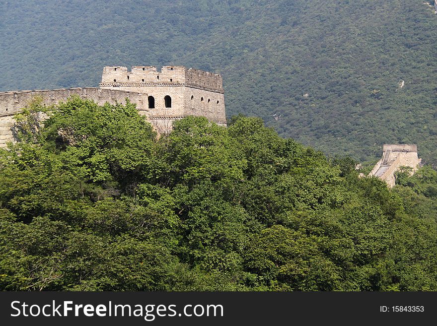 The Great Wall of China between Jiankou and Mutianyu.